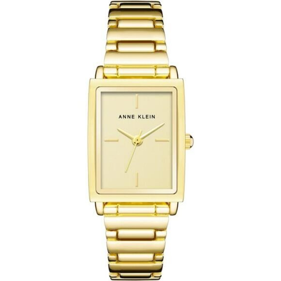 Anne Klein Gold Bracelet Watch Champagne Dial Womens Dress Link Timepiece - Picture 1 of 5